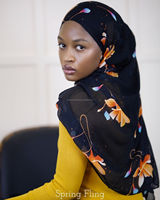Haute qualité luxe nouveau musulman dubaï rayonne tissu somalie Dirac mousseline de soie pour femmes soudanaises Bandanas ethniques
