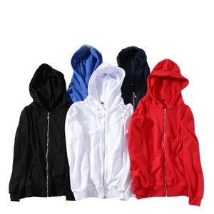 Wholesale Custom Color Logo Men Printed Oversized Solid Oem Zipper Hoodie Unisex High Quality Windproof Pullover Zip Hoodie - Product Image 1