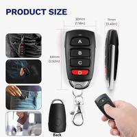 Porte-clés universel de clonage de copie de télécommande de porte de garage 433MHz pour les automobiles, les alarmes et la domotique