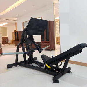 Presse à jambes linéaire professionnelle à charge libre 45 degrés, robuste, avec fonctions de sécurité pour l'entraînement musculaire en salle de sport - Product Image 4