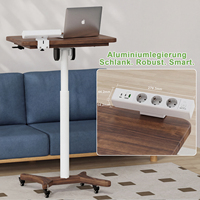 Multiprise de bureau à fixation EU 65W en alliage d'aluminium, 125V 13A, multifonction avec 3 prises et ports USB-C/USB-A