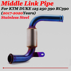 Sistema de Escape para motocicleta, <span class=keywords><strong>KTM</strong></span> <span class=keywords><strong>125</strong></span> medio modificado para tubo de conexión, 250, 390, RC390, 2017, 2018, 2019, <span class=keywords><strong>2020</strong></span> - Product Image 4
