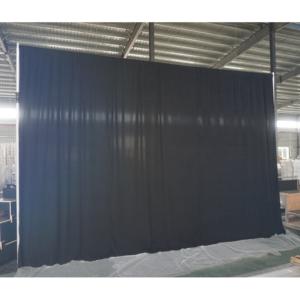 Decoración de fondo de aluminio con tubos ajustables y cortinas para eventos. - Product Image 6