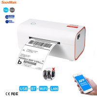 Imprimante d'étiquettes thermiques portable haute vitesse de 4 pouces, imprimante d'étiquettes de codes-barres USB Bluetooth, machine d'impression d'autocollants 100 x 150 mm pour la logistique
