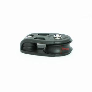 Poulie rotative en nylon noir ISURE, poulie simple en plastique, accessoires marins pour bateau, yacht, <span class=keywords><strong>kayak</strong></span>, Pilates - Product Image 3