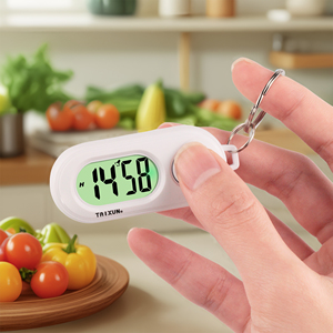 Im lặng dạ quang ABS kỹ thuật số Đồng hồ điện tử sinh viên thi nghiên cứu thư viện bỏ túi đồng hồ màu xanh lá cây đèn nền LCD hiển thị mini xách tay - Product Image 1