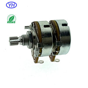 Potenciómetro Rotatorio Doble de Alta Calidad de 24 mm con Eje Metálico Redondo de 1k 2k 5k 10k 20k 50k 100k 220k 500k 1M 2.2M para Piezas de Guitarra - Product Image 4
