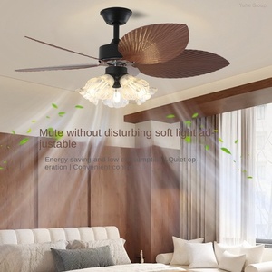 Ventilateur de plafond moderne à pales en ABS 5, à intensité variable, avec lumières et télécommande - Product Image 5