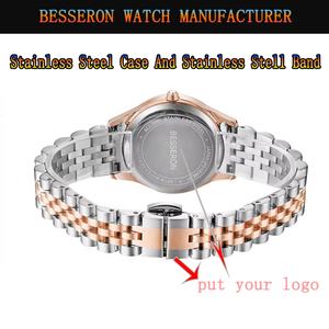 Proveedor de Relojes de Alta Calidad, Hermoso Reloj de Mujer con Logotipo Personalizado, Juego de Relojes de Lujo de Acero Inoxidable para Mujer, Reloj de Cuarzo - Product Image 3