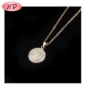 Holesale Latest Gift EMS TEMS iiamond ededding Engagent <span class=keywords><strong>18</strong></span> Carat Old viejo ecklace - Product Image 3