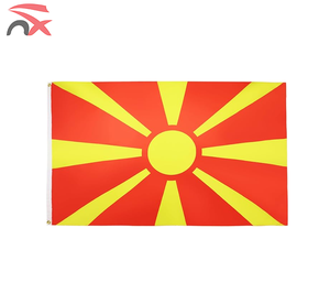 Banderas Nacionales Promocionales <span class=keywords><strong>de</strong></span> Poliéster 100% Impresas 150x90, <span class=keywords><strong>Bandera</strong></span> <span class=keywords><strong>de</strong></span> <span class=keywords><strong>Macedonia</strong></span> <span class=keywords><strong>del</strong></span> <span class=keywords><strong>Norte</strong></span> para Exteriores - Product Image 3