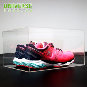 UNIS wholesale stackable Sneakers display storage clear acrylic Shoe Box acrylic box with lid