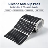 Patins en silicone auto-adhésifs de forme personnalisée, antidérapants, étanches et résistants à la température, pour pieds de meubles