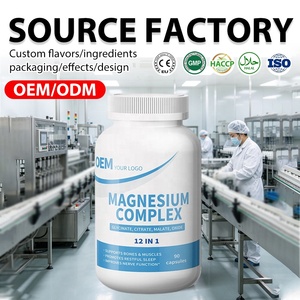 Offre Spéciale : Complexe de Magnésium 12-en-1 en Capsules – Glycinate, Citrate, Malate, Taurate de Magnésium Chélaté – Supplément pour le Soutien Énergétique - Product Image 1