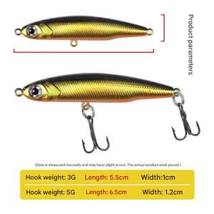 <span class=keywords><strong>Leurre</strong></span> crayon micro-affleurant en ABS pour la pêche en eau calme et en eau vive, avec alimentateur de pêche durable pour la pêche publique et la pêche commerciale en rivière - Product Image 2