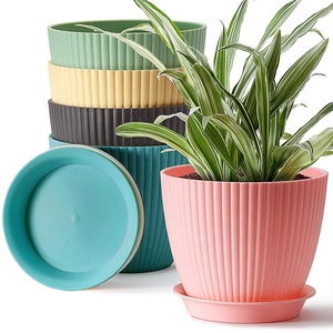 Prix d'usine Pots de plantes ronds en plastique épais pour jardin d'intérieur Conteneurs de <span class=keywords><strong>jardinage</strong></span> décoratifs Pots - Product Image 1
