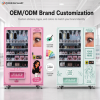 Distributeur automatique de cils avec fonction SDK pour paiement par carte de crédit, espèces et pièces de monnaie, machine de vente de produits de beauté pour perruques et extensions capillaires
