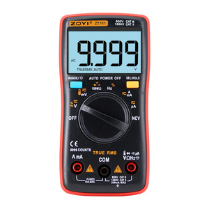 Zoyi เครื่องวัด Zt111ดิจิตอล, 9999นับ True RMS ขนาดพกพา NCV - Product Image 1