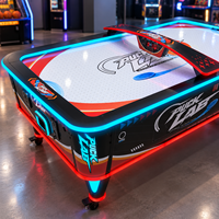Table de hockey sur air LED de luxe de haute qualité, machine de jeu d'arcade à monnayeur pour parc d'attractions
