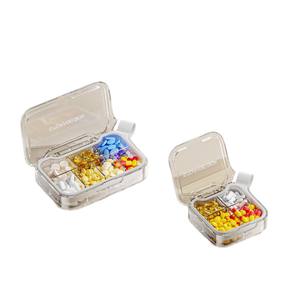 Zioyvebox – boîte à pilules portable, 7 jours, 4 compartiments, étui de rangement pour médicaments, pour usage quotidien et en voyage - Product Image 1