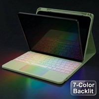 Coque de clavier rétroéclairée 7 couleurs OEM pour Samsung Galaxy Tab S10 S9 S8 S7 FE 11 pouces, fine, détachable, sans fil, pour tablette