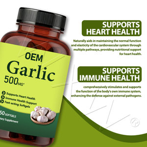 Natuurlijke Knoflook Olie <span class=keywords><strong>Softgel</strong></span> Capsules 500Mg Knoflook Olie <span class=keywords><strong>Softgel</strong></span> Hart Gezondheid Knoflook Olie Zachte Capsule - Product Image 4