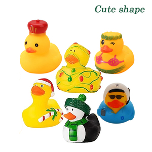 QS New Arrival Mini Cute Animal Toys Kids Christmas Theme <b>Small</b> Size <b>Blind</b> Box Lovely Duck Toys for Baby Bathing Playmate Gift - Product Image 2