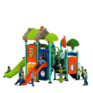 Yonglang taman anak-anak, warna-warni tahan lama rumah bermain anak-anak peralatan taman hiburan luar ruangan