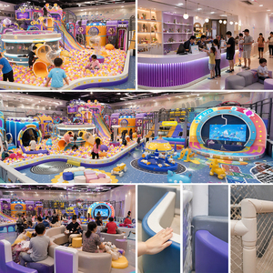 Equipo de juegos interior personalizado: <span class=keywords><strong>Arena</strong></span> Ninja Warrior interior que incluye lanzamiento de aros, escalada de obstáculos, pared curva y columpio de cuerda. - Product Image 3