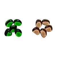 Pierres de perles de verre de feu vert pluie décoratives pour le verre de galet de jardin