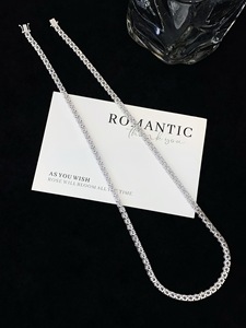 <span class=keywords><strong>Collana</strong></span> Tennis <span class=keywords><strong>Personalizzabile</strong></span> di Lusso con Diamanti Coltivati in Laboratorio 18K per Donna, Uso Quotidiano, <span class=keywords><strong>Collana</strong></span> con Diamanti CVD/HPHT - Product Image 6