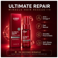 Sérum Capillaire Professionnel Réparateur pour Cheveux Secs, Abîmés, Décolorés et Teints – Spray Léger Anti-Frisottis pour une Brillance Accrue