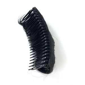 Extensiones de Cabello Humano con Peine, Almohadilla Interna <span class=keywords><strong>Invisible</strong></span> para Dar Volumen, Almohadilla para Cabello Esponjoso, Peine para Cabello Postizo - Product Image 5
