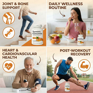 Complément alimentaire à base de <span class=keywords><strong>curcuma</strong></span> et de curcumine en marque propre, capsules de <span class=keywords><strong>curcuma</strong></span> biologique pour un soutien antioxydant - Product Image 3