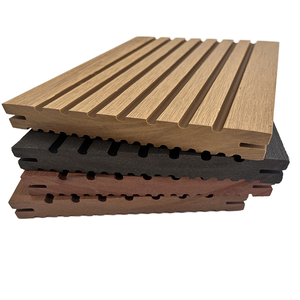 Ngoài Trời 135*21Mm Một Gener Rắn Gỗ Nhựa Composite Decking Fine Răng Không Thấm Nước Vuông Chải Rộng Răng Máy Bay Sàn - Product Image 3