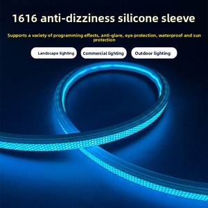 Tira de <span class=keywords><strong>Luz</strong></span> LED RGB Programable, <span class=keywords><strong>Luz</strong></span> de Neón de Silicona Antideslumbrante, Resistente al Agua IP67, para Iluminación Comercial y de Eventos - Product Image 2