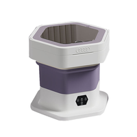 Mini-lave-linge pliable et portable pour dortoir, voyage, sous-vêtements et chaussettes