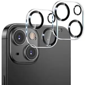 Cho iPhone 13 14 15 Pro Max HD Tempered Glass Máy Ảnh Ống Kính Máy Ảnh Ống Kính Bảo Vệ Cho iPhone 13/iPhone 13 Mini