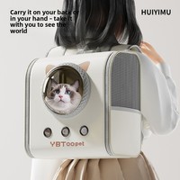 Sac de transport pour animaux de compagnie transfrontalier, grande capacité, respirant, pliable, à double épaulette, pour chat jusqu'à 7 kg, idéal pour les sorties