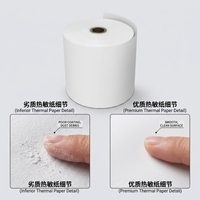 Rouleaux de papier thermique personnalisés de qualité supérieure 57x30mm, rouleaux de reçus pour les terminaux de point de vente et les caisses enregistreuses