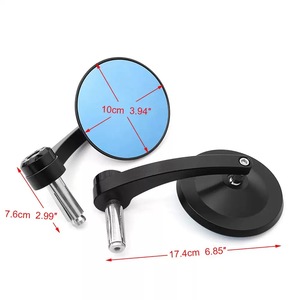 Accessoires de moto rétro pour voiture de sport, rétroviseur universel modifié pour guidon rond - Product Image 2