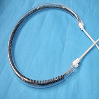 Lampe chauffante en quartz à infrarouge lointain en forme de C en fibre de carbone pour machine à peindre