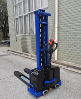 Chariot élévateur à fourche autoportant entièrement électrique SHUNCHA 1,2 tonne 1200 kg, chariot élévateur à palettes autochargeant portable pour intérieur/extérieur