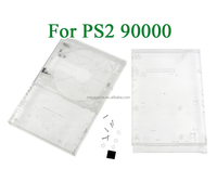 Coque en plastique pour PlayStation 2 7W 70000, boîtier complet avec étiquette autocollante à vis pour PS2 Slim 9W 90000 3W 30000