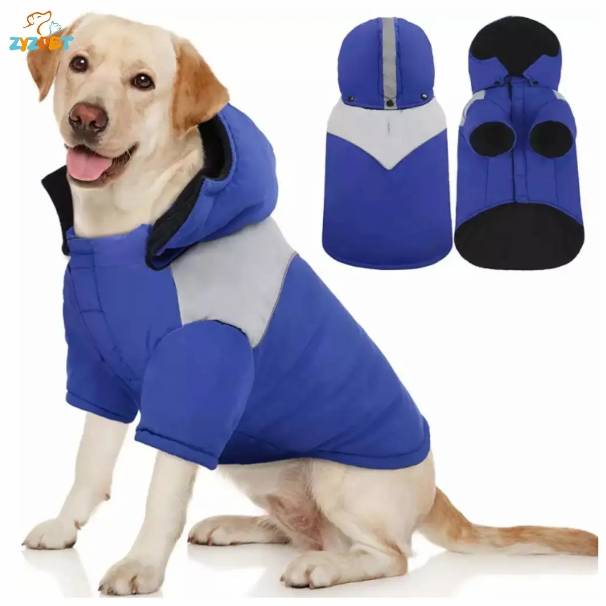 ZYZPET Windproof Dog Winter Coat Dog Jackets Dog Puffer Jacket Pet Clothes For Cold Weather