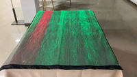 Nappe de table en fibre optique LED RGB lumineuse avec télécommande, légère, pour robes, fêtes, festivals, Noël