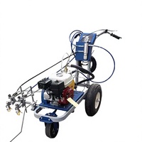 Machine de marquage de parkings et de routes de précision, pulvérisateur de peinture pour voitures, 4.3HP, poussée manuelle, haute efficacité