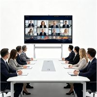 Pizarra Interactiva Inteligente 4K de 55/65/75/85 Pulgadas OEM ODM con Android 14 OPS, Sistema Operativo Dual, 20 Puntos Táctiles, para Educación, Negocios y Uso en Interiores