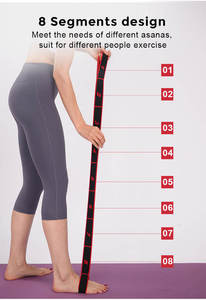 Sangle de Yoga Élastique pour Étirements, Pilates, Ballet, Fitness, Exercice et Danse – Bande de Résistance Bouclée - Product Image 5
