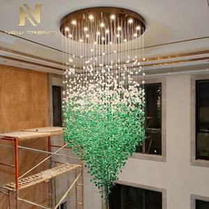 Lámpara Colgante Moderna para Decoración de Vestíbulo de Hotel o Villa, Lámpara de Araña de Vidrio LED Personalizada para Grandes Proyectos - Product Image 3